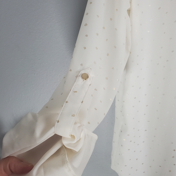 Zac & Rachel medium top, Ivory with gold specs - Picture 9 of 12